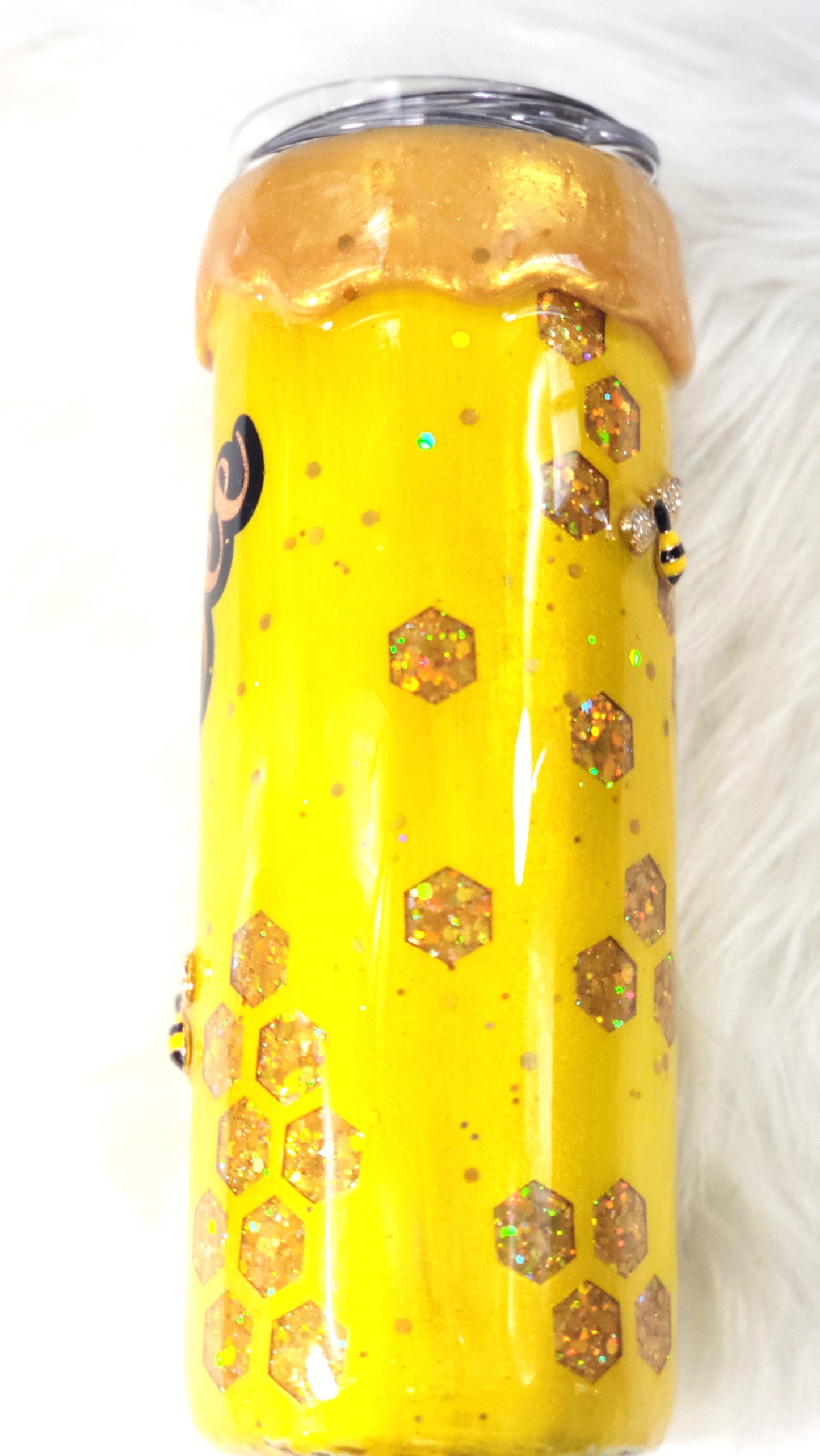 Honeybee 3D Epoxy Peekaboo Tumbler | 20oz Insulated Stainless Steel Bee Cup