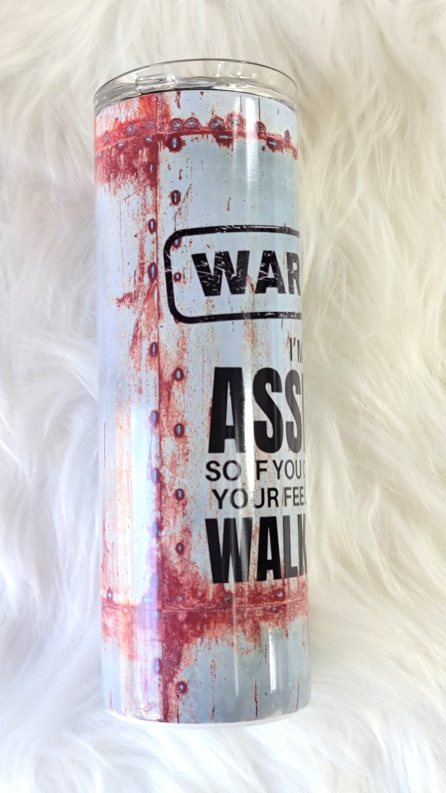 Asshole Warning 20oz Tumbler, RTS