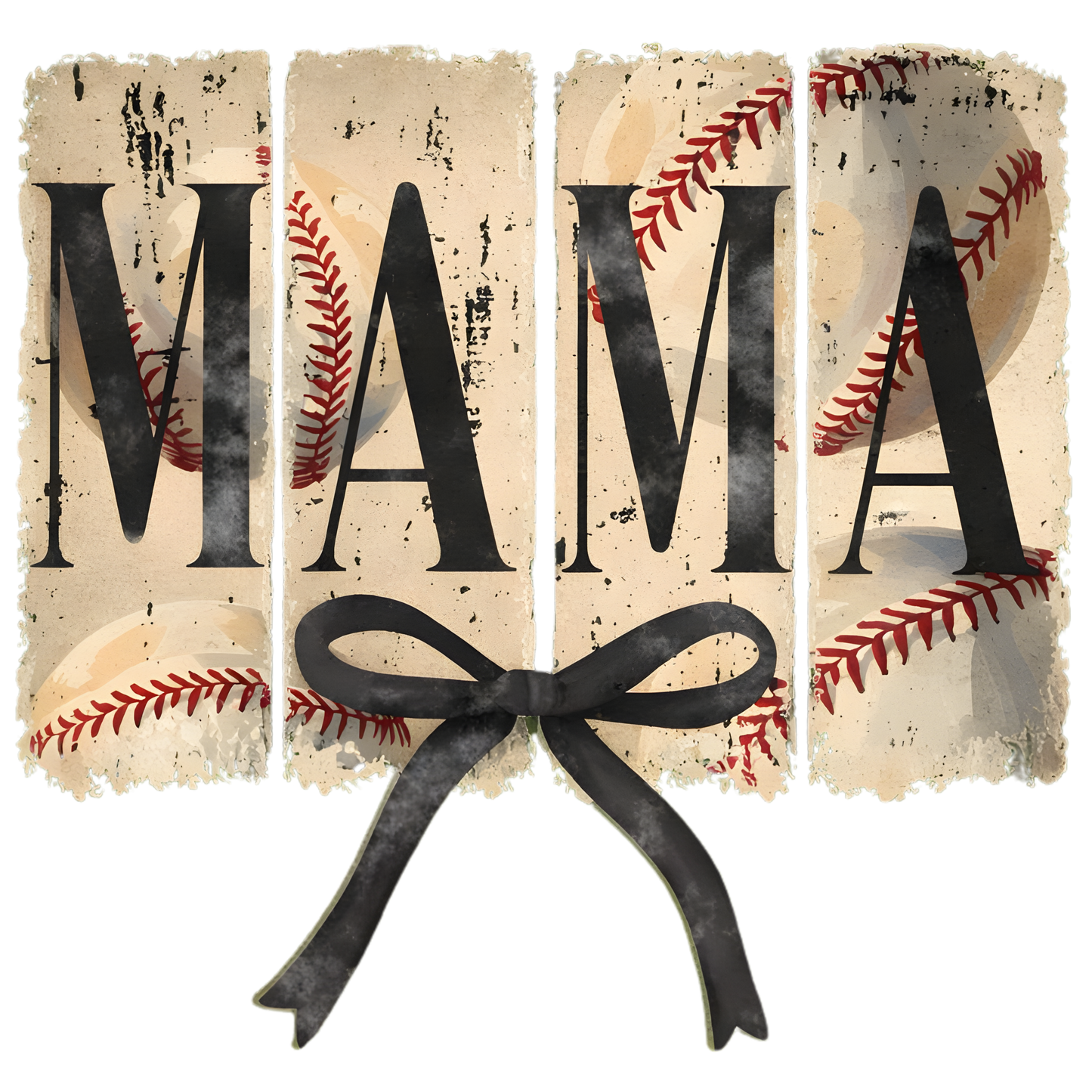 MAMA Baseball UV DTF Decal| Waterproof, Permanent Transfer