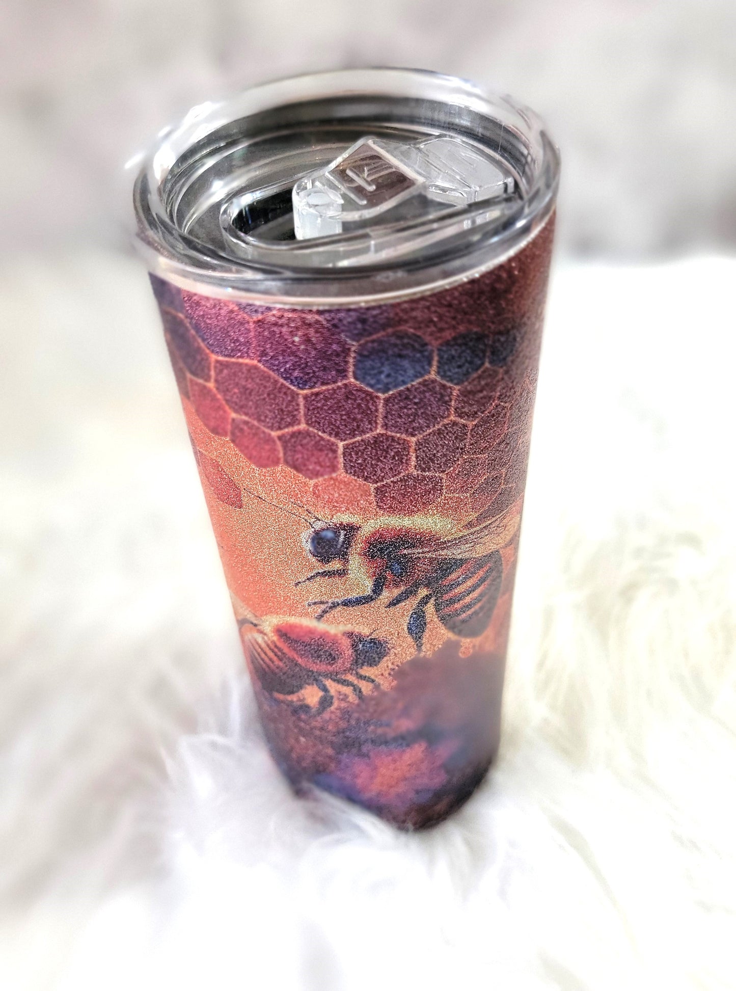 Honey Bee Scenic Shimmer 20oz Tumbler, RTS