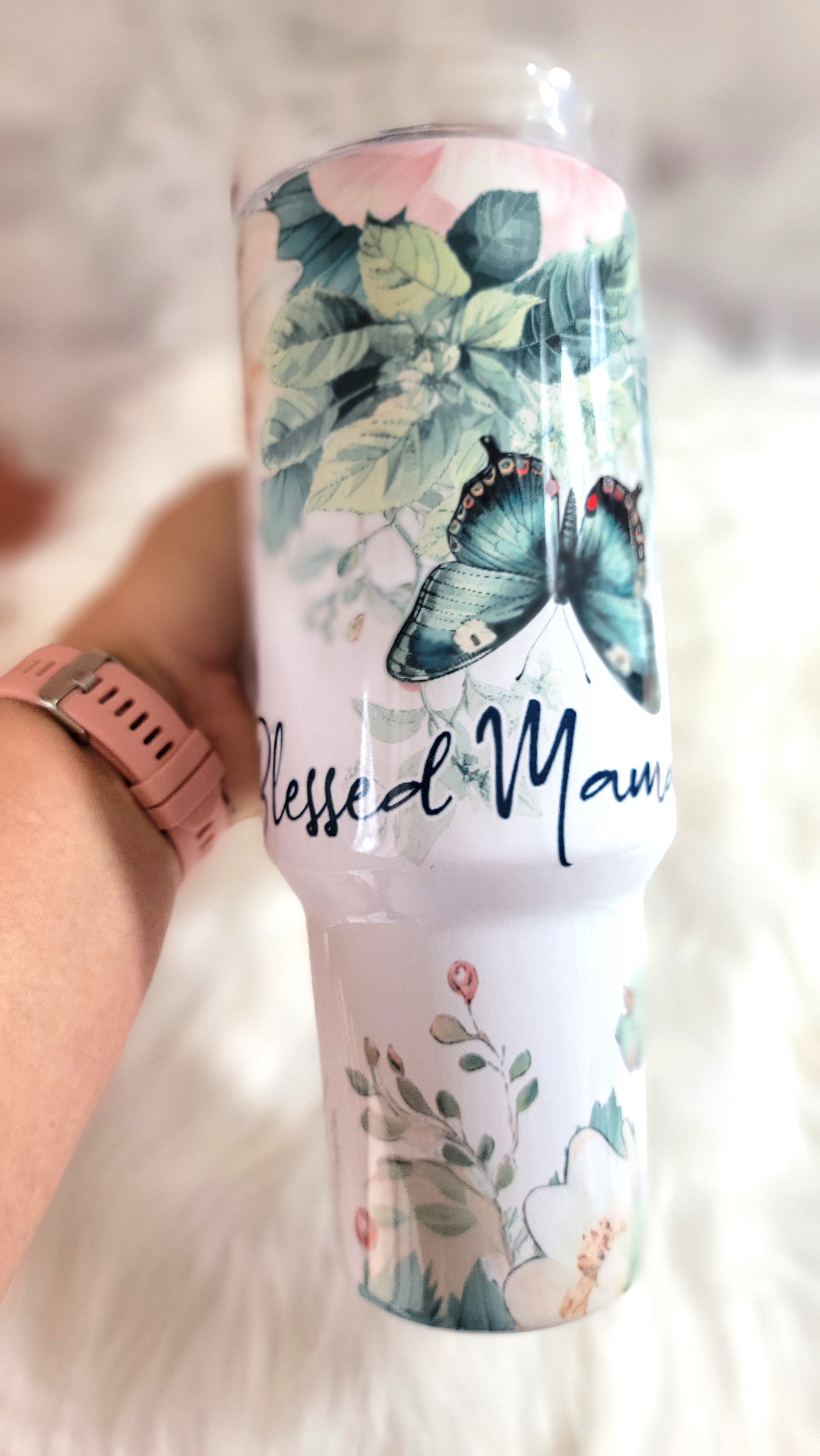 Blessed Mama Sublimated 40oz Tumbler RTS