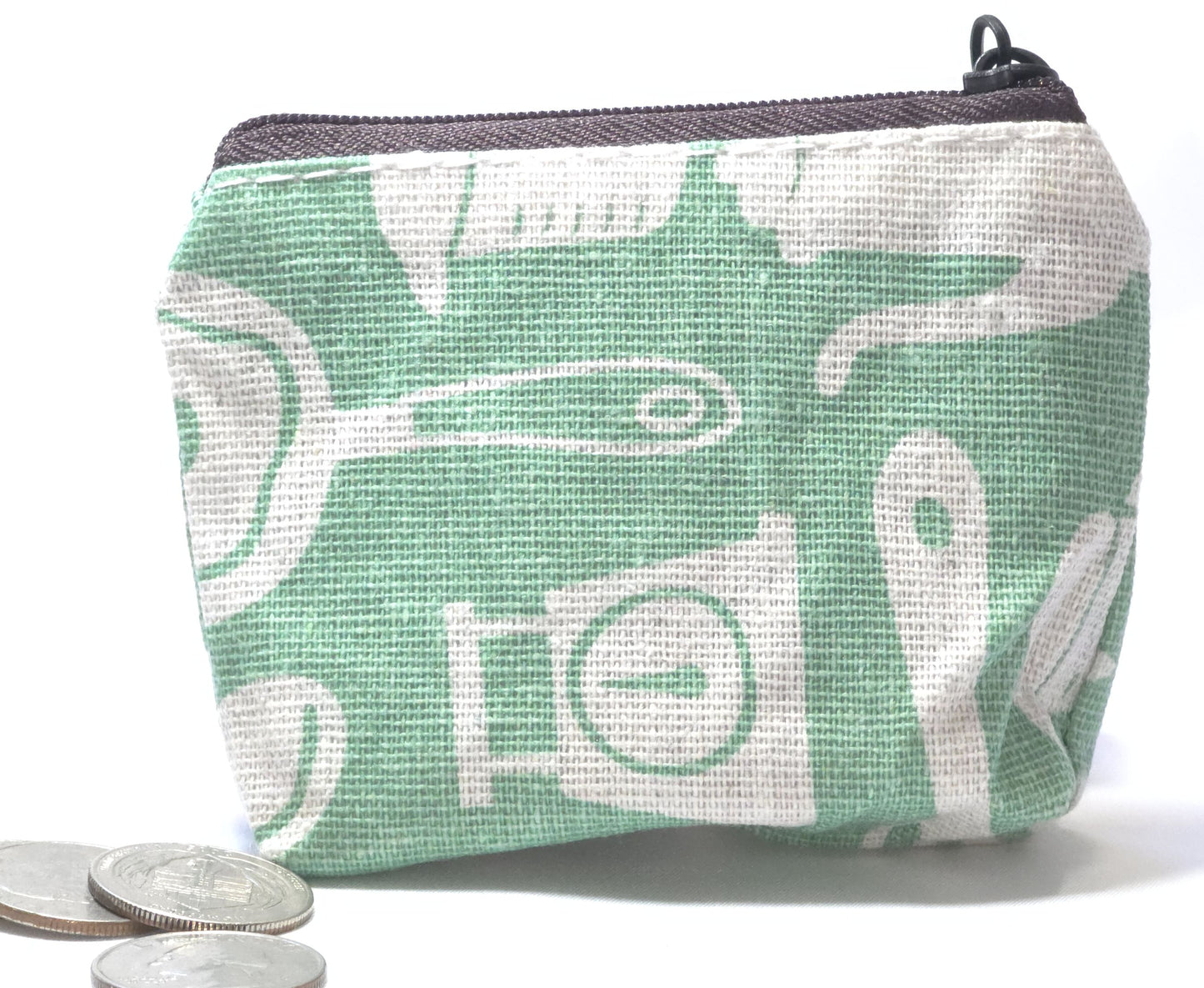 Handmade Fabric Zipper Coin Purse | Cute Change Pouch