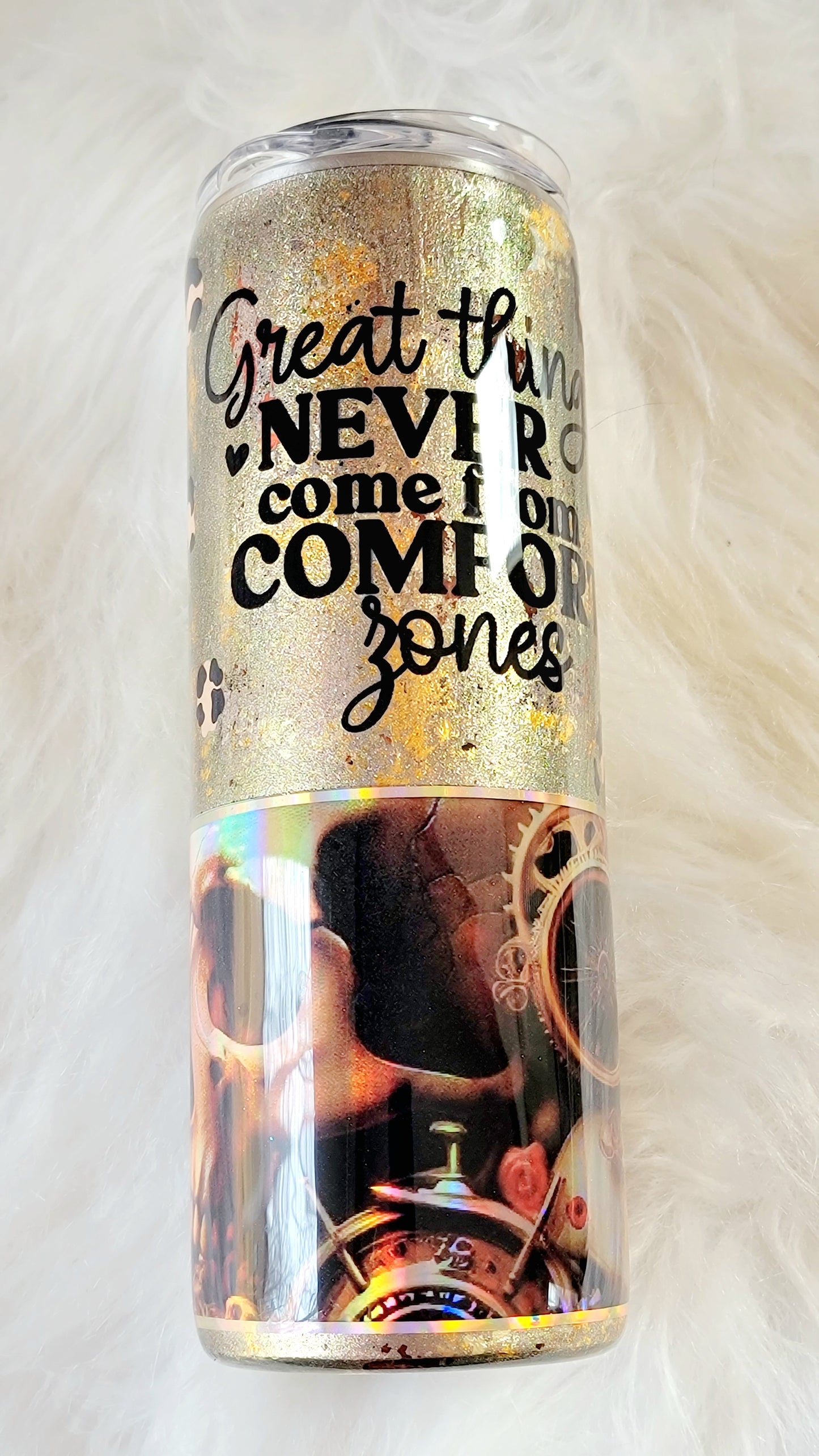 Steampunk Skull Inspirational 20 ounce Tumbler, RTS
