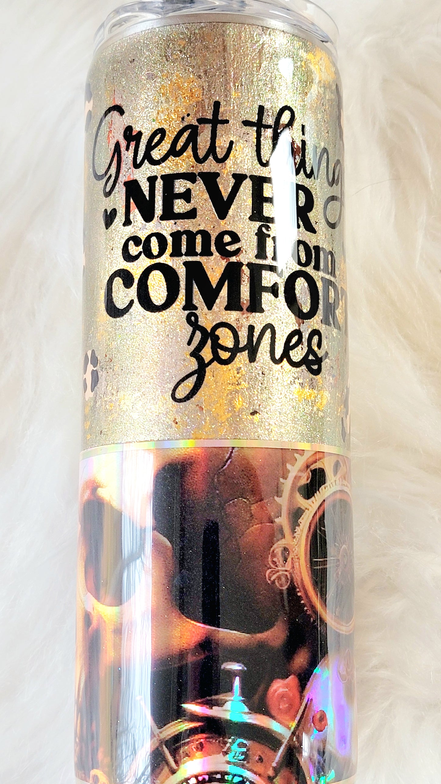 Steampunk Skull Inspirational 20 ounce Tumbler, RTS