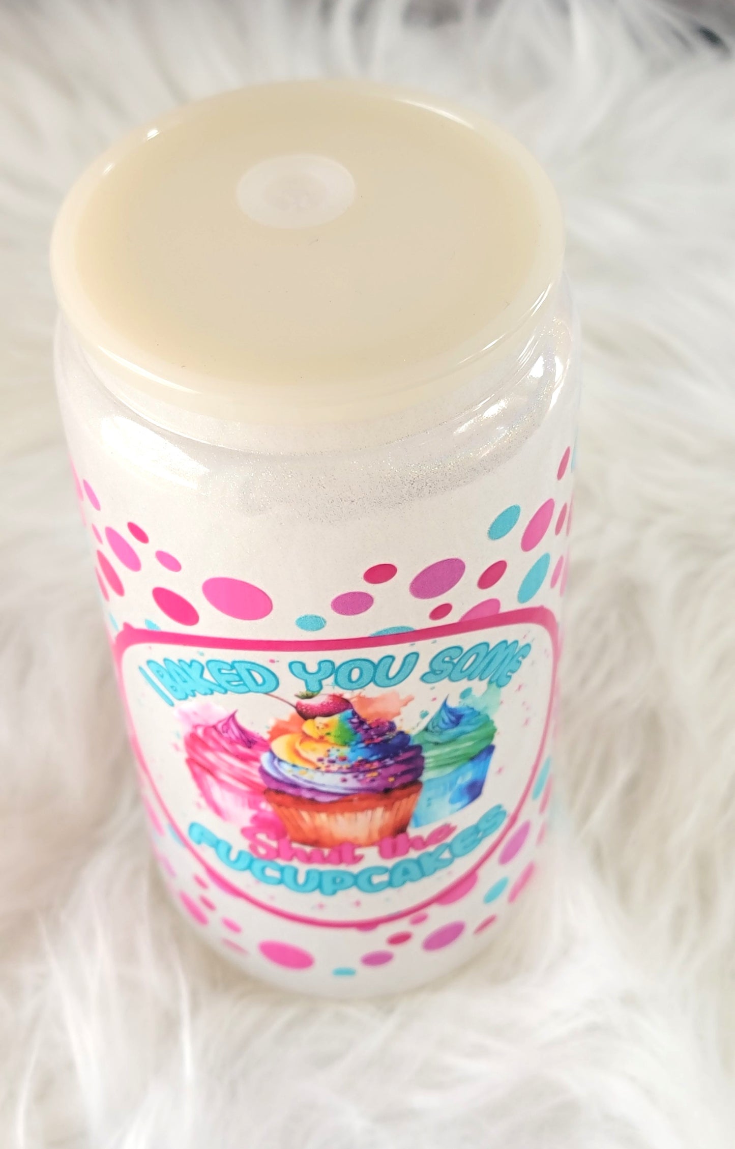 Shut the *uckupcakes 16 ounce Glass Can, RTS