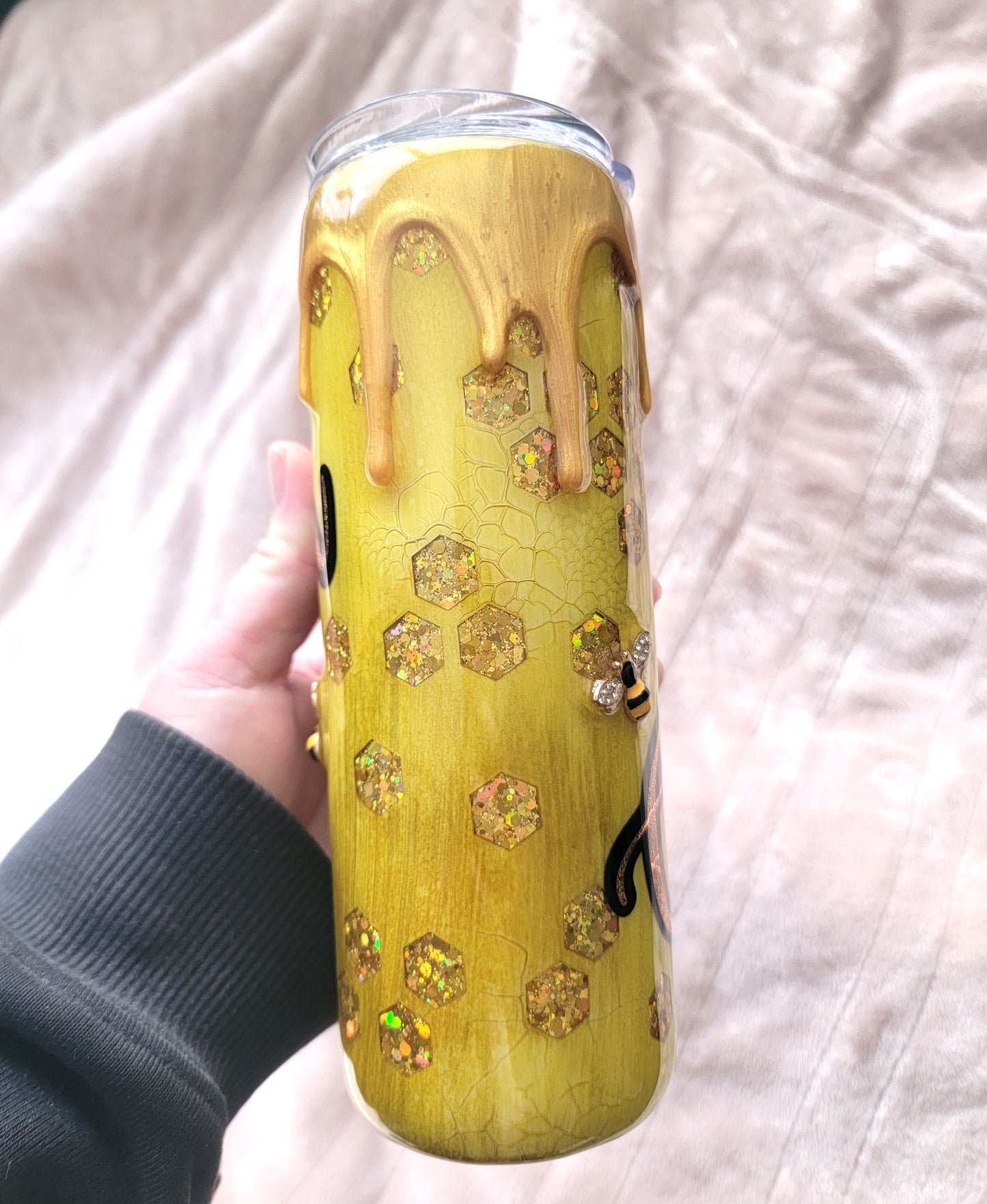 Honeybee 3D Peekaboo 20oz Tumbler, Personalized