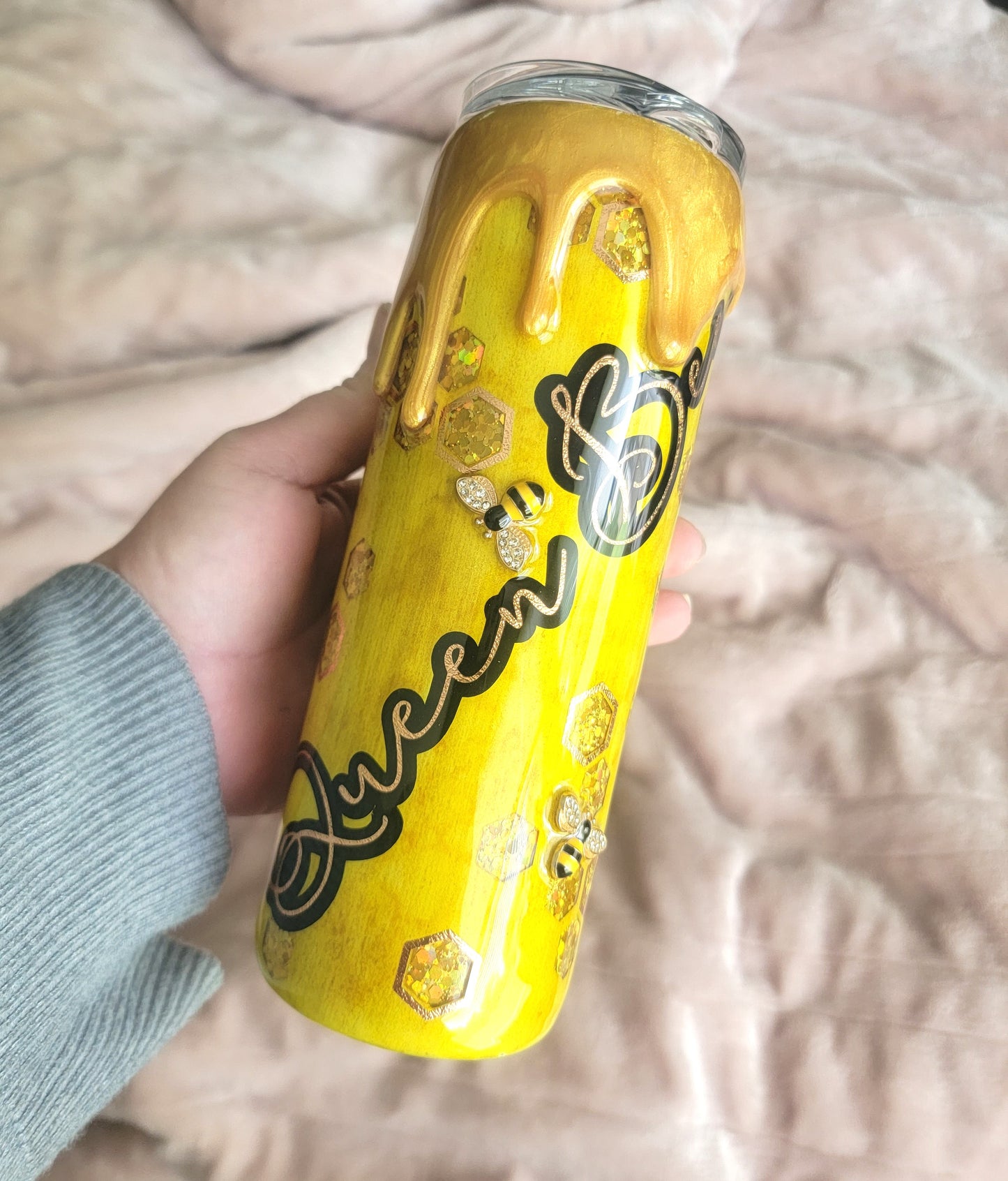 Honeybee 3D Peekaboo 20oz Tumbler, Personalized
