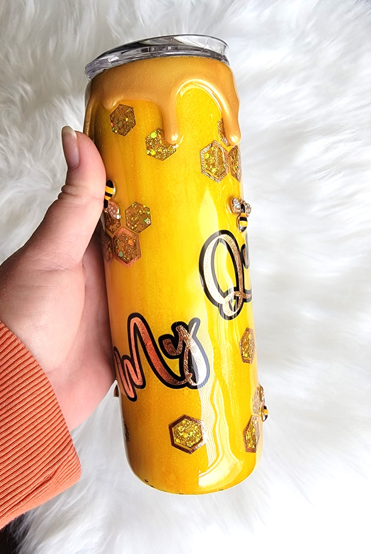 Honeybee 3D Peekaboo 20oz Tumbler, Personalized