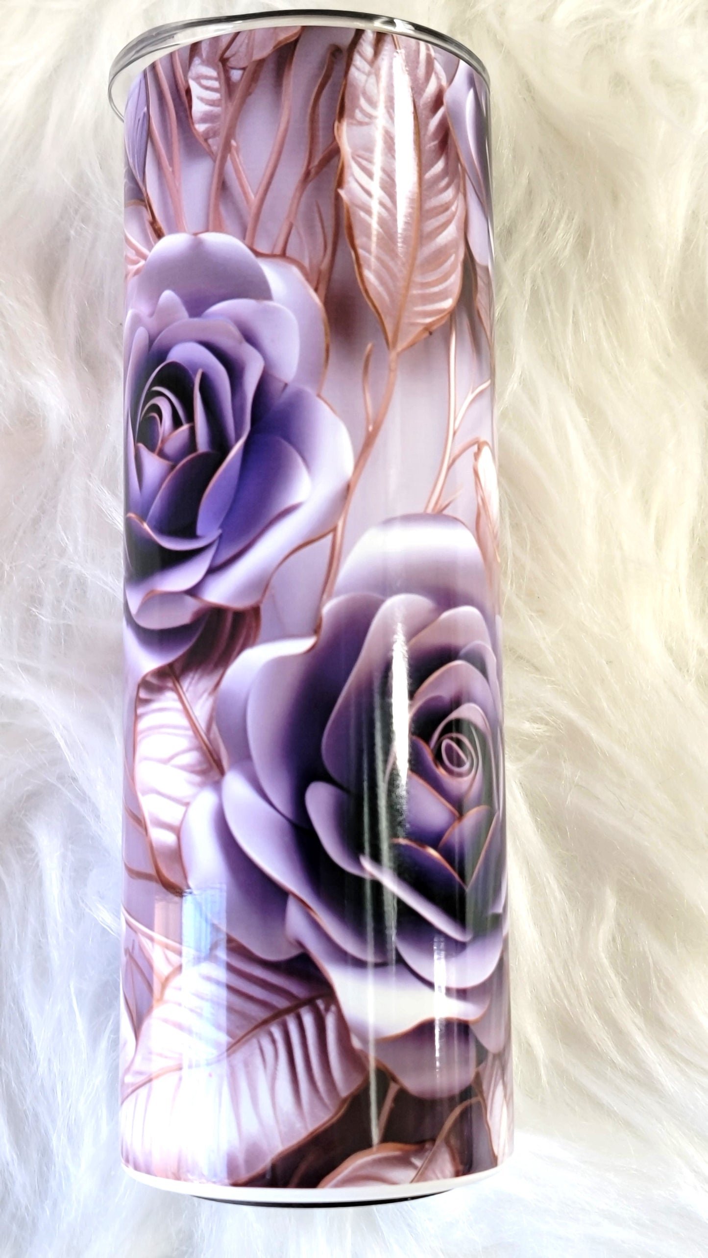 Purple Rose Sublimated 20oz Tumbler RTS