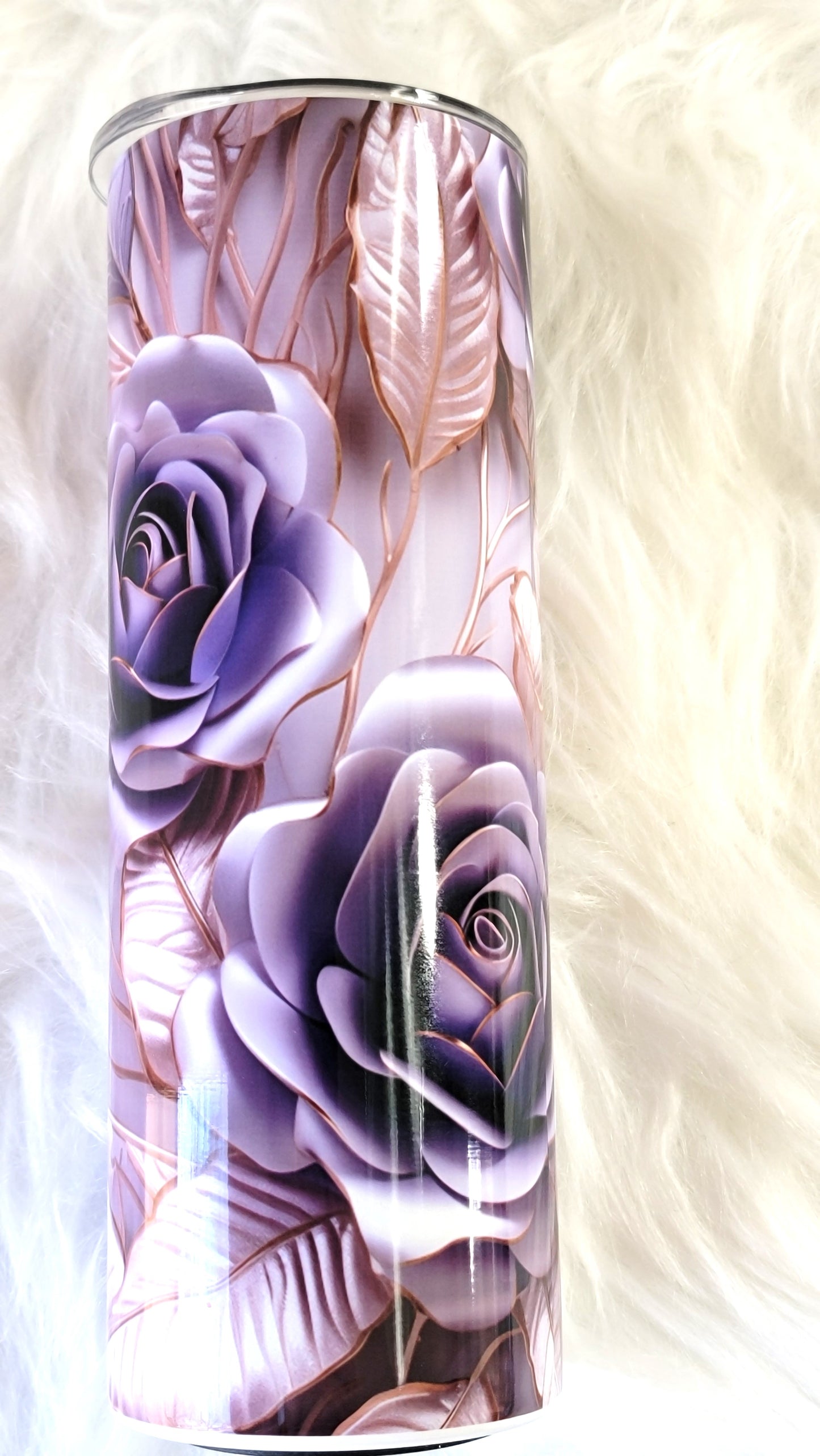 Purple Rose Sublimated 20oz Tumbler RTS