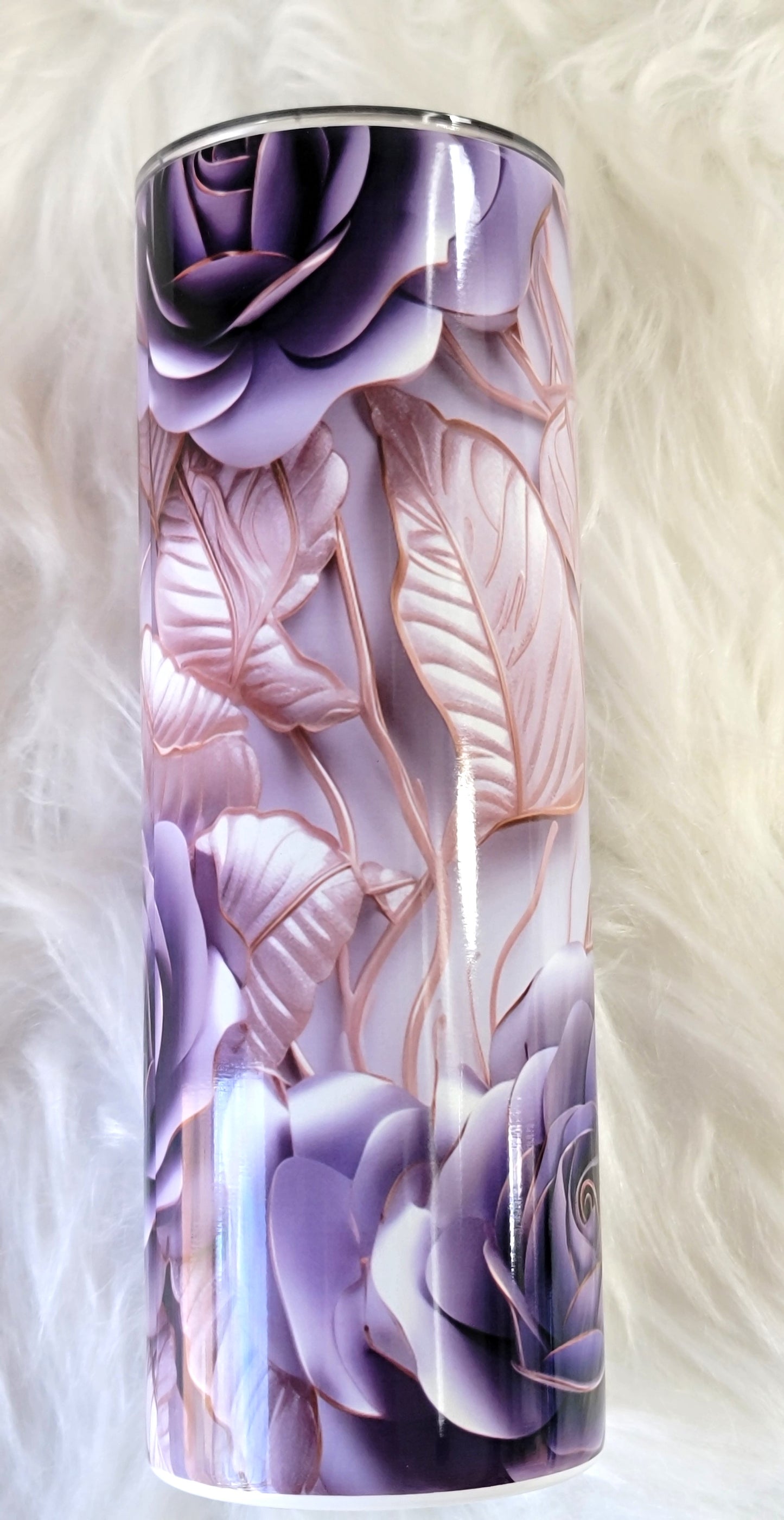 Purple Rose Sublimated 20oz Tumbler RTS