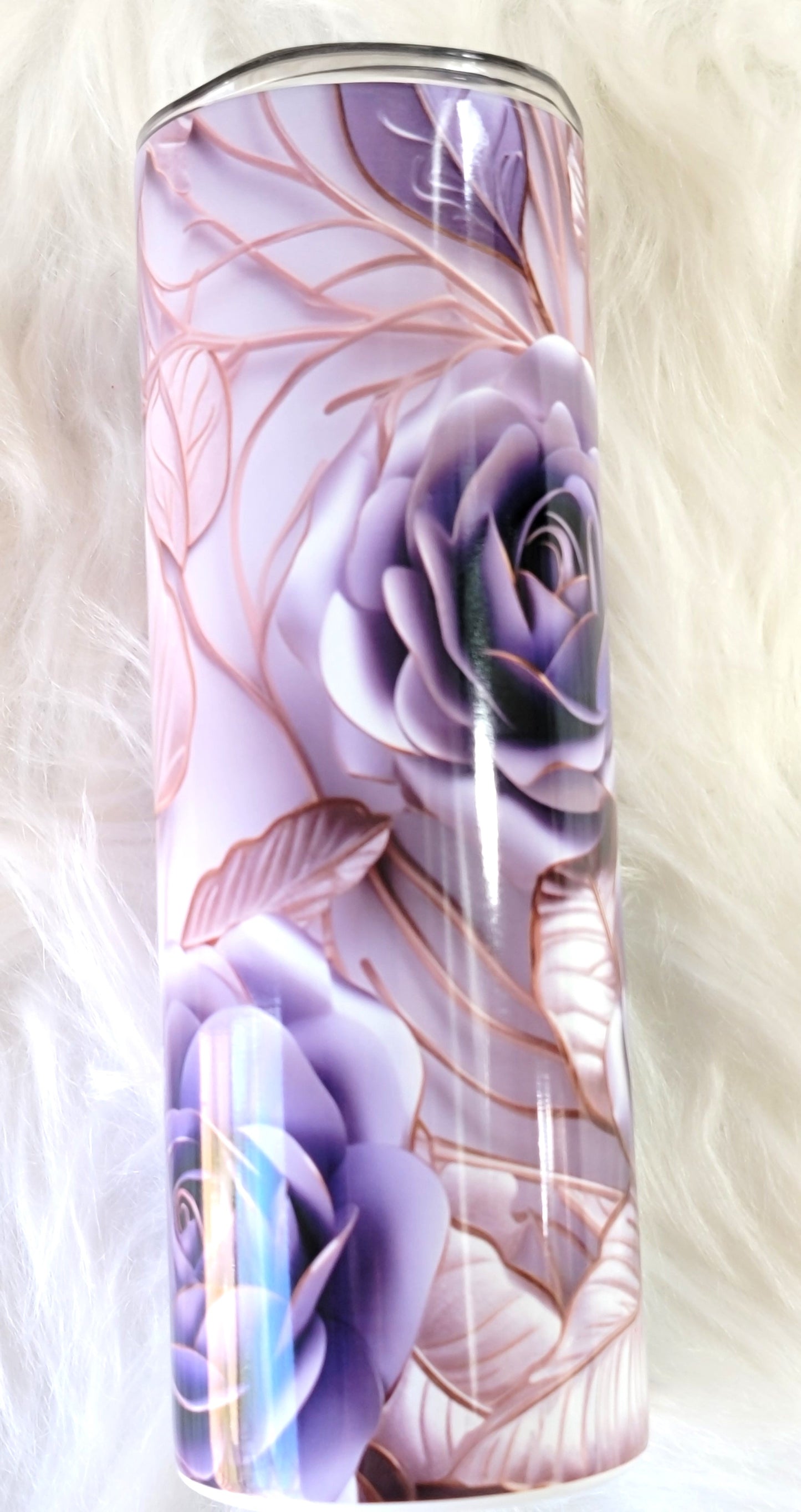 Purple Rose Sublimated 20oz Tumbler RTS