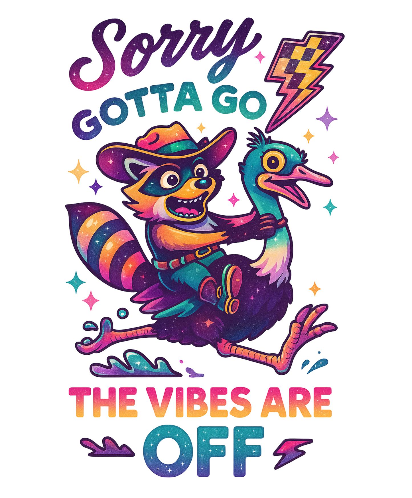 Vibes are Off | UV DTF Decal | Waterproof, Permanent Transfer