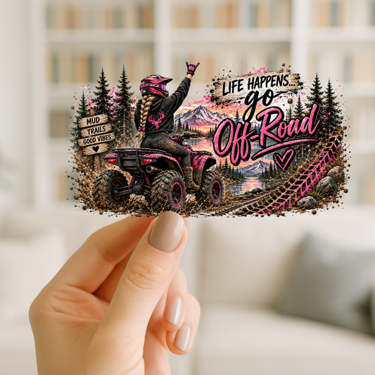 Off Road | UV DTF Wrap for Cups | Ready to Apply Permanent