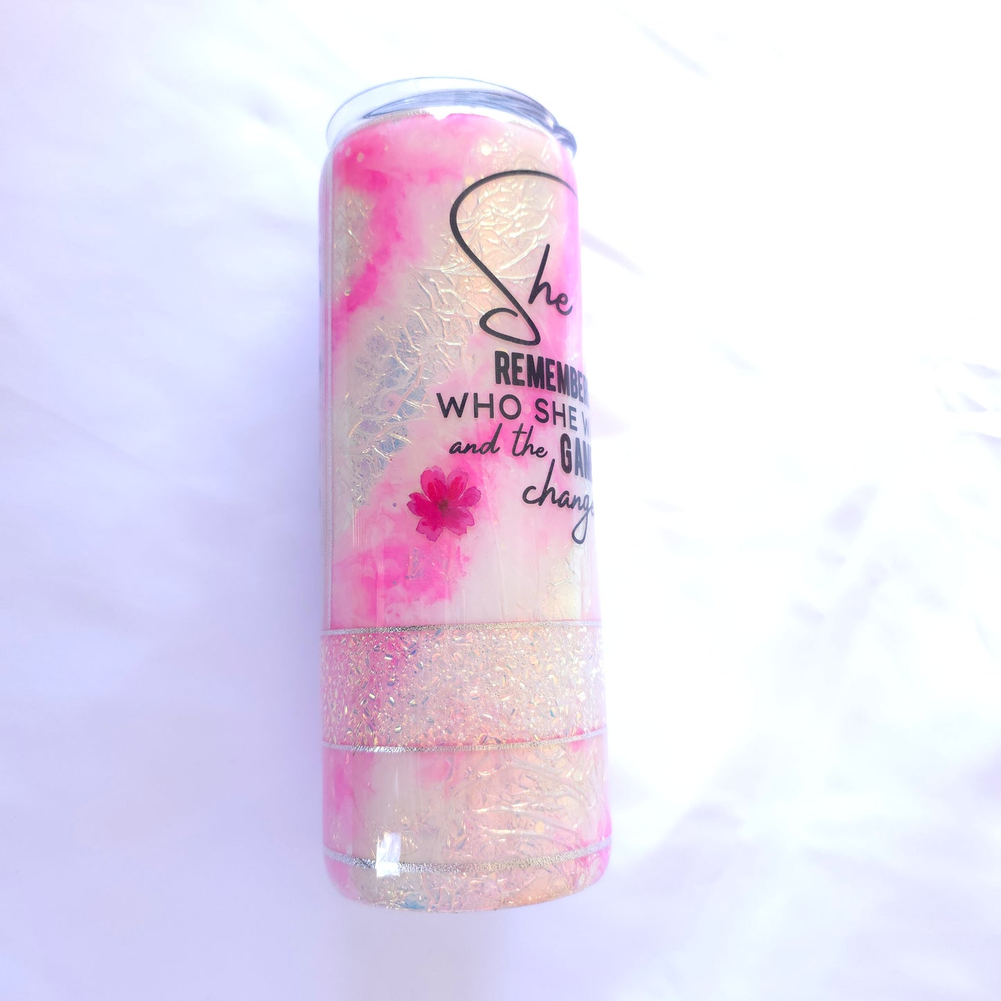 She Remembered Who She Was Tumbler | 20oz Opal Epoxy Travel Cup