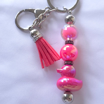 Handmade Beaded Keychain | Cute Key Ring Accessory