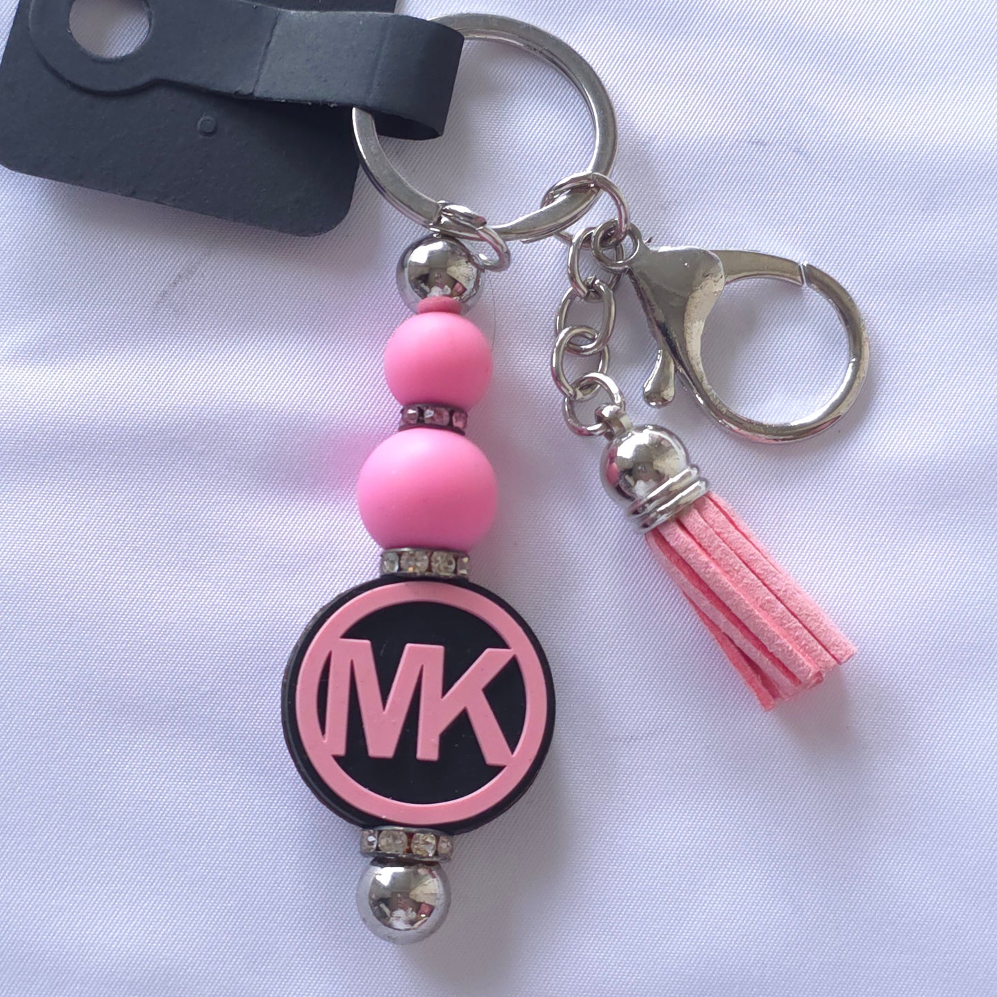 Handmade Beaded Keychain With Focal Bead | Cute Key Ring Accessory