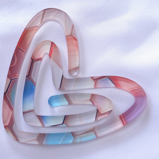 Large Acrylic Paperclip | Cute Desk & Planner Accessory