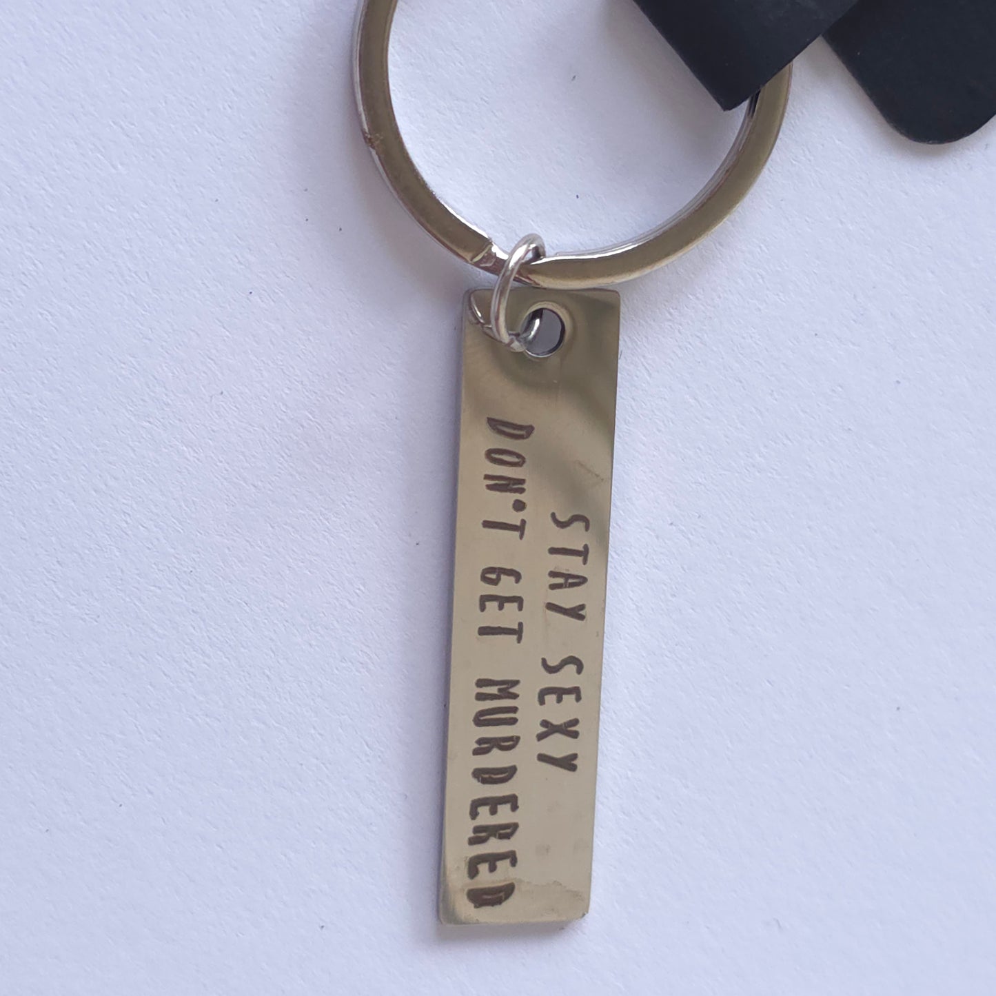 Laser Engraved Metal Keychain | Cute Key Ring Accessory
