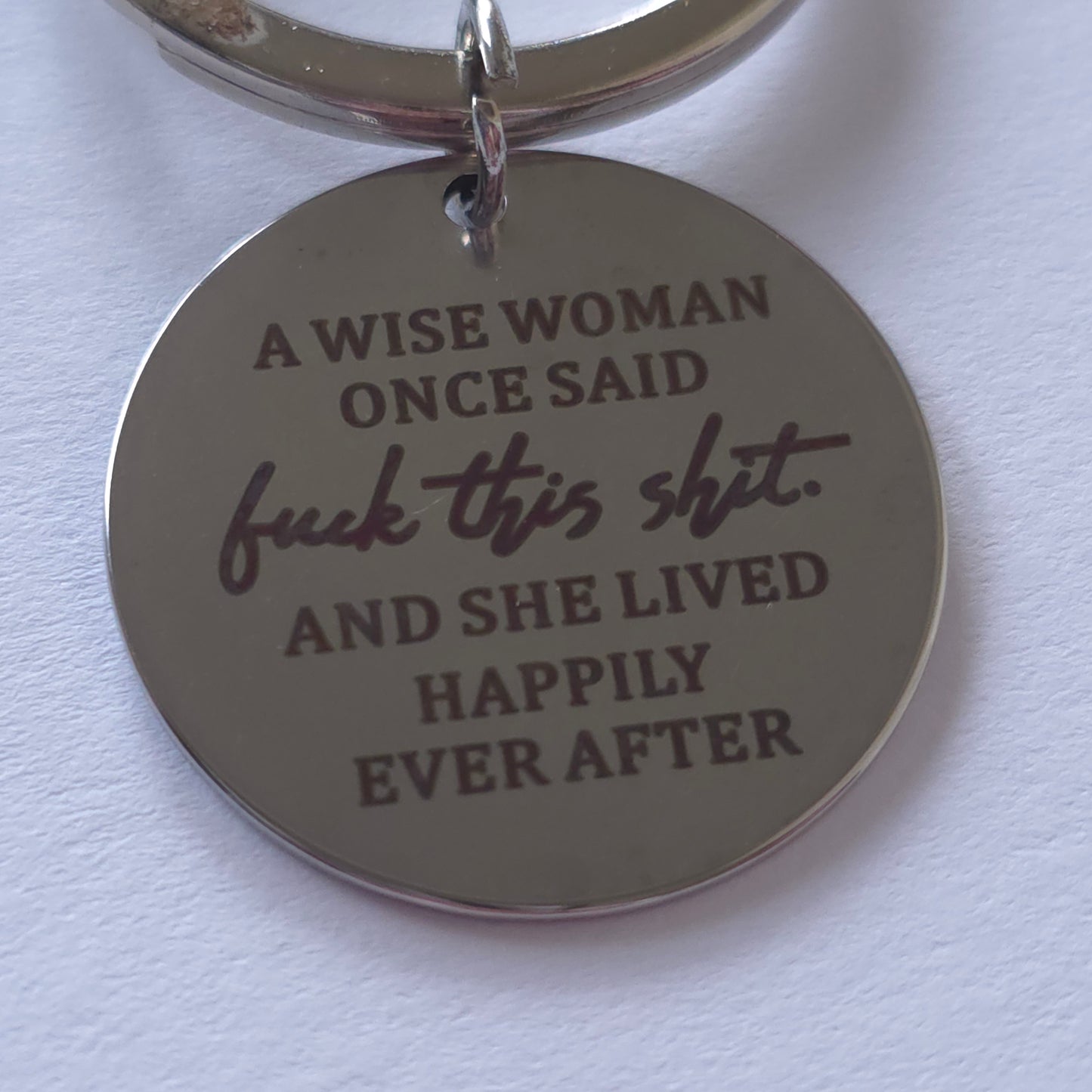 Laser Engraved Metal Keychain | Cute Key Ring Accessory