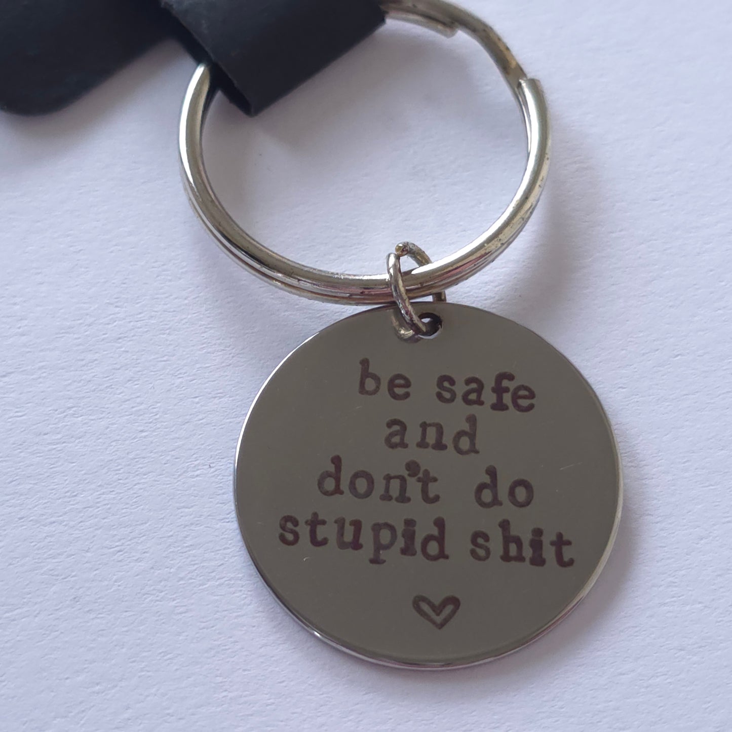 Laser Engraved Metal Keychain | Cute Key Ring Accessory