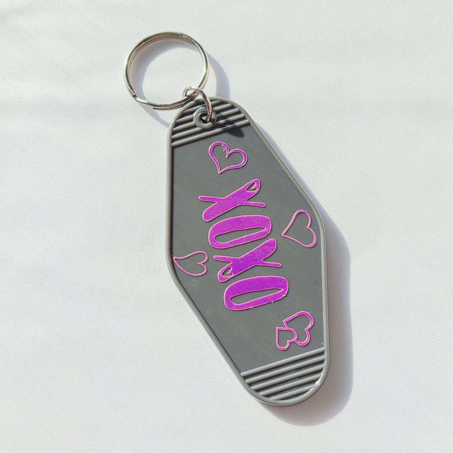 Motel Keychain with Saying | Retro Hotel Style Key Tag