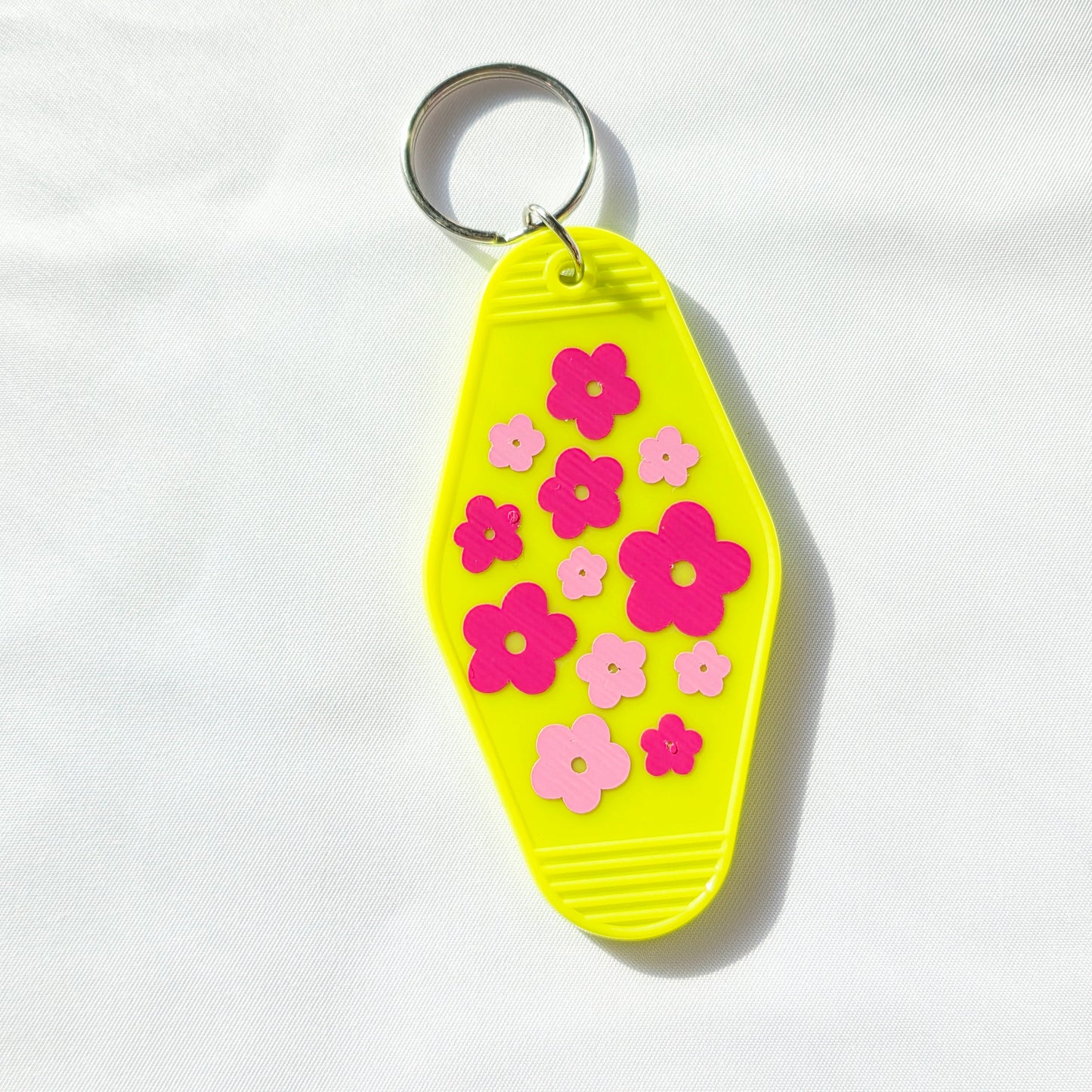 Motel Keychain with Saying | Retro Hotel Style Key Tag