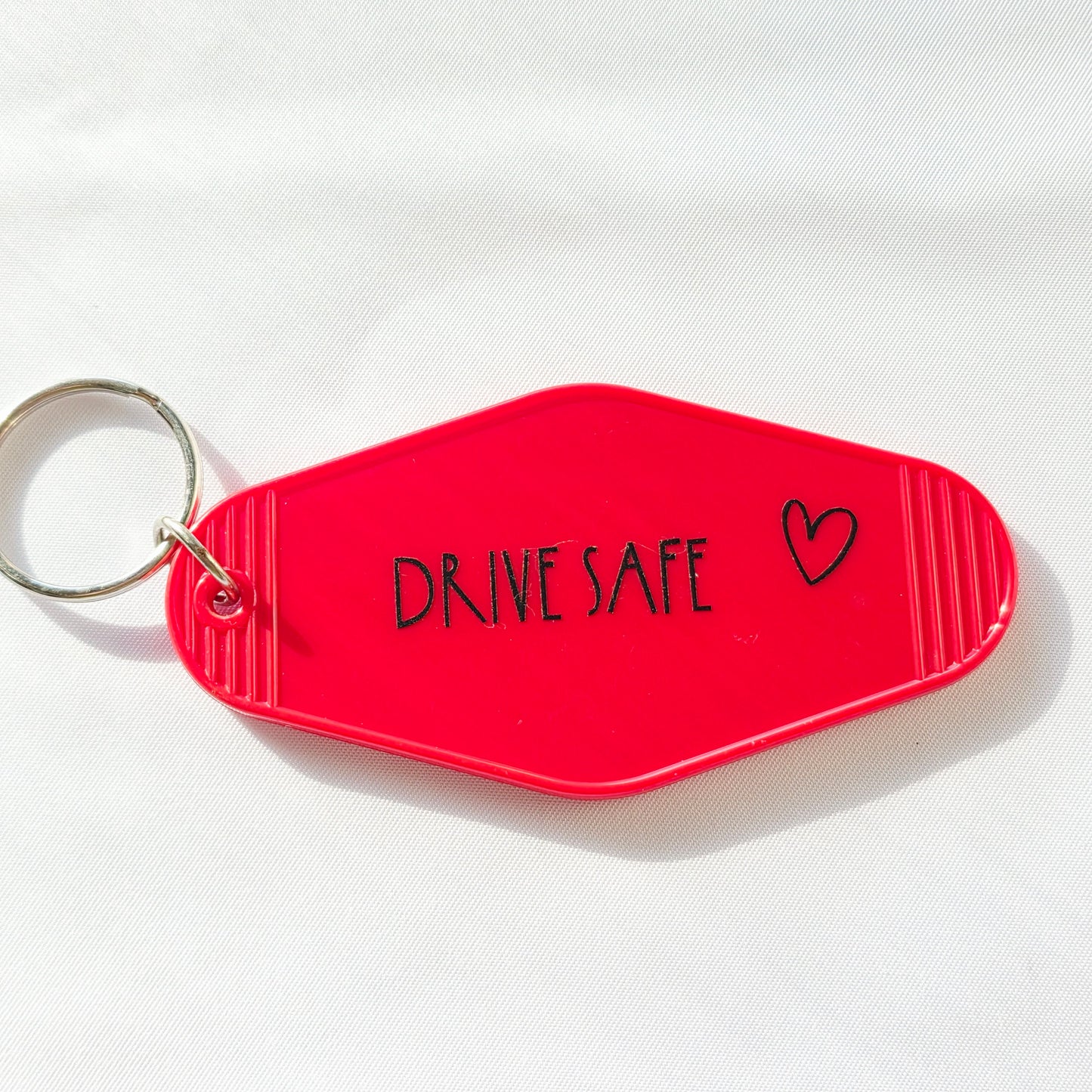 Motel Keychain with Saying | Retro Hotel Style Key Tag