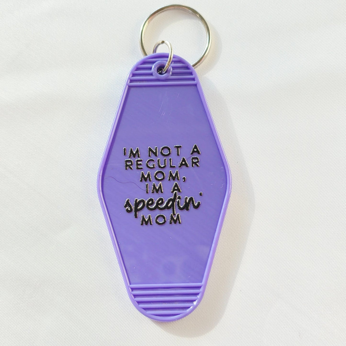 Motel Keychain with Saying | Retro Hotel Style Key Tag