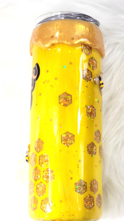 Honeybee 3D Epoxy Peekaboo Tumbler | 20oz Insulated Stainless Steel Bee Cup