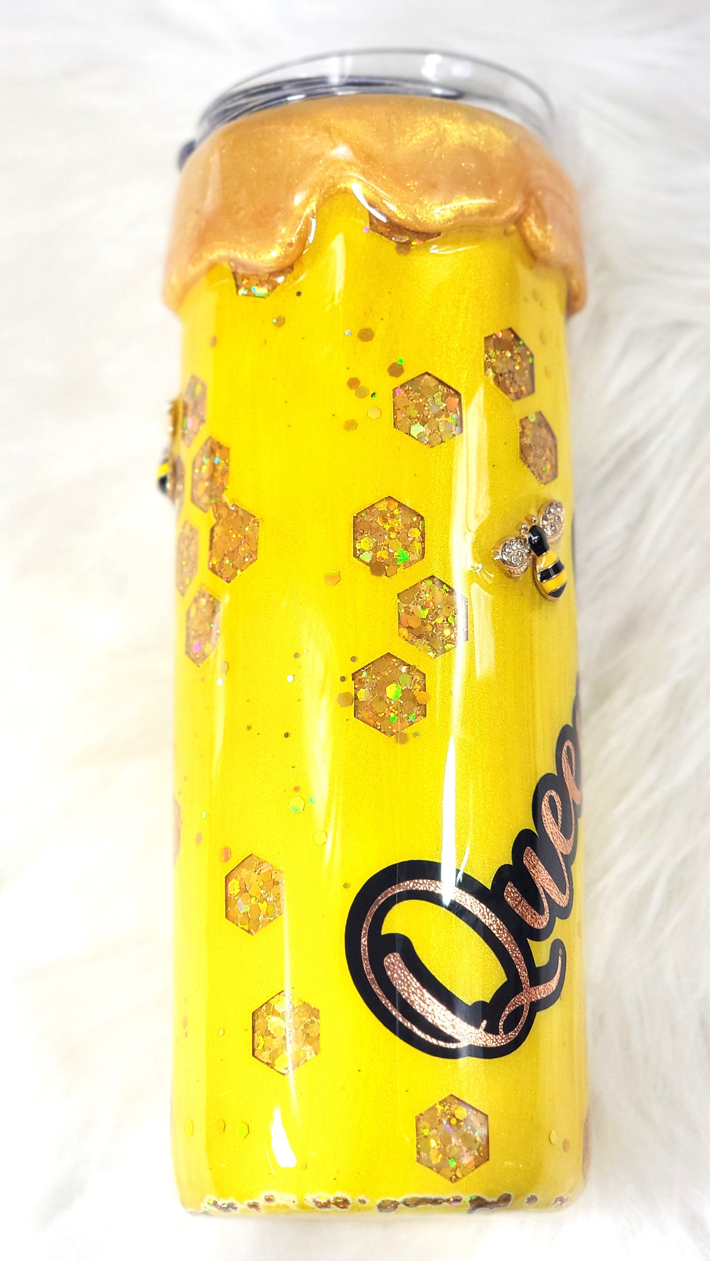 Honeybee 3D Epoxy Peekaboo Tumbler | 20oz Insulated Stainless Steel Bee Cup