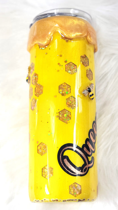 Honeybee 3D Epoxy Peekaboo Tumbler | 20oz Insulated Stainless Steel Bee Cup