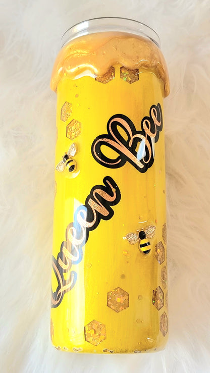 Honeybee 3D Epoxy Peekaboo Tumbler | 20oz Insulated Stainless Steel Bee Cup
