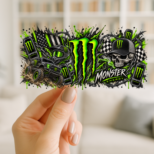 The Monster | UV DTF Wrap for Cups | Ready to Apply Permanent