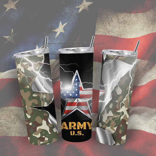 ARMY Split 20oz Tumbler | Insulated Stainless Steel Cup