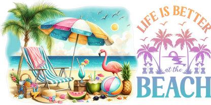 Better at the Beach | UV DTF Wrap for Cups | Ready to Apply Permanent
