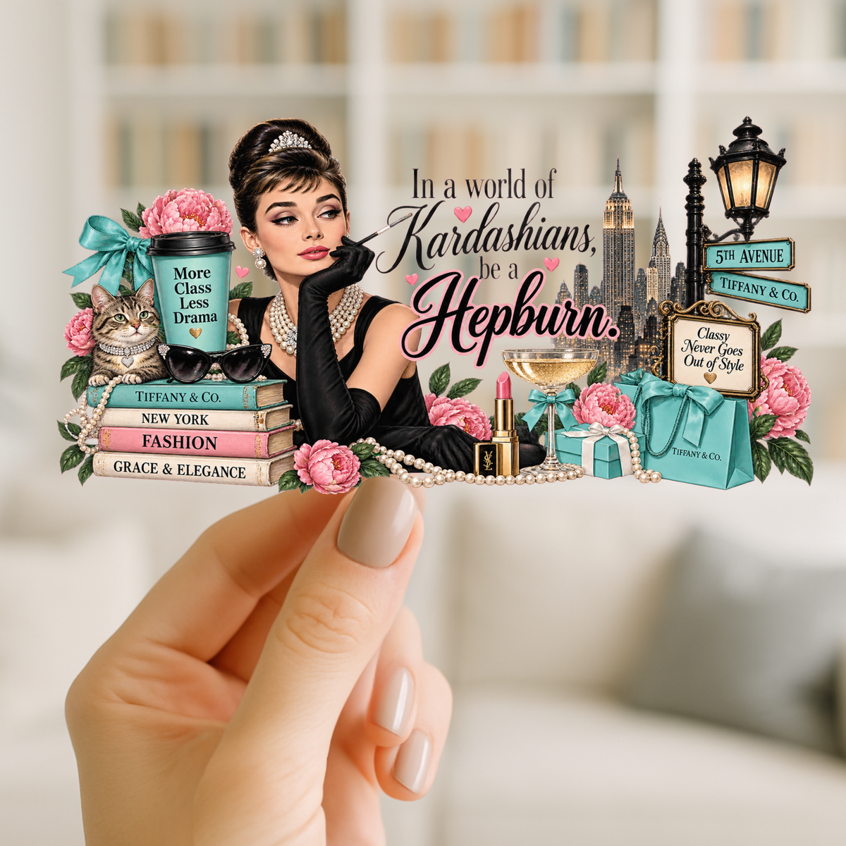 Be A Hepburn | UVDTF Wrap for Cups | Ready to Apply Permanent