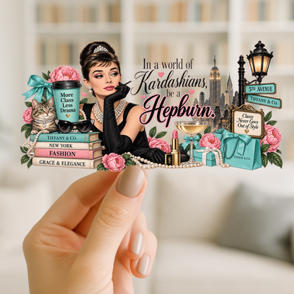 Be A Hepburn | UVDTF Wrap for Cups | Ready to Apply Permanent