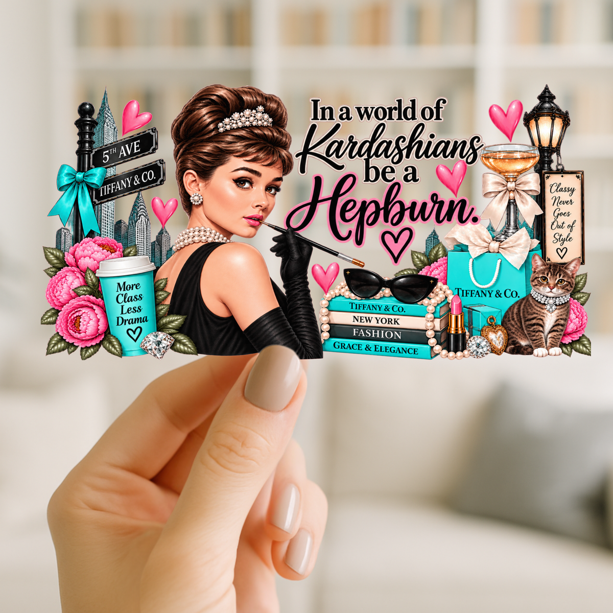 Be A Hepburn | UVDTF Wrap for Cups | Ready to Apply Permanent
