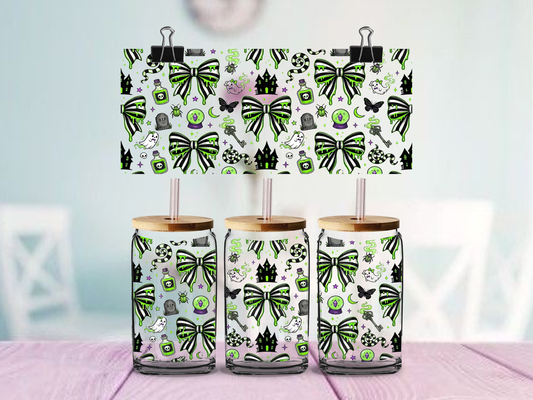 Green Beetle Cup Wrap | UV DTF Wrap for Cups | Ready to Apply Permanent