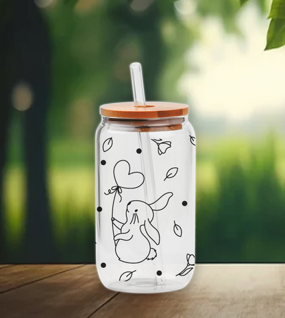 Bunnies at Play | UV DTF Wrap for Cups | Ready to Apply Permanent