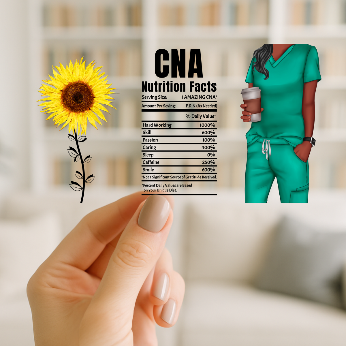 CNA Nursing 16oz cup Wrap | UV DTF Wrap for Cups | Ready to Apply Permanent