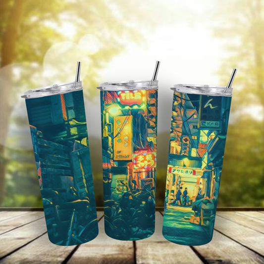 City Scape 20oz Tumbler | Insulated Stainless Steel Cup