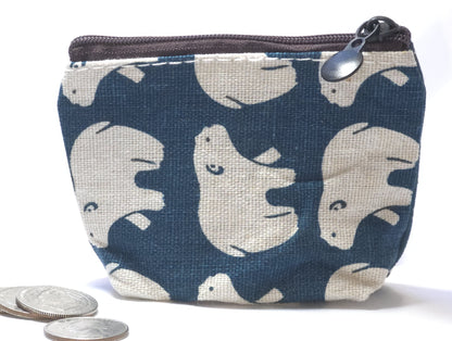 Handmade Fabric Zipper Coin Purse | Cute Change Pouch
