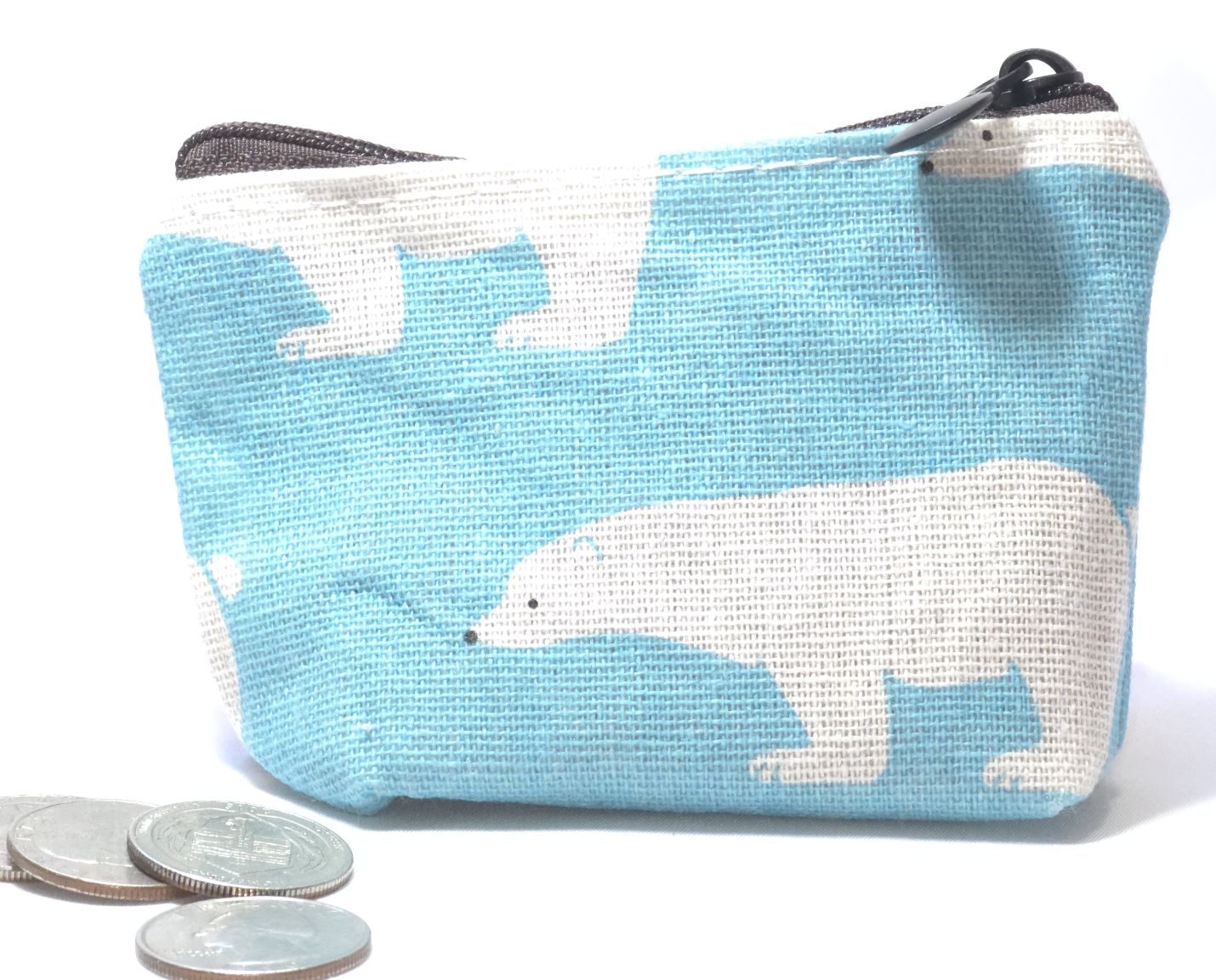 Handmade Fabric Zipper Coin Purse | Cute Change Pouch