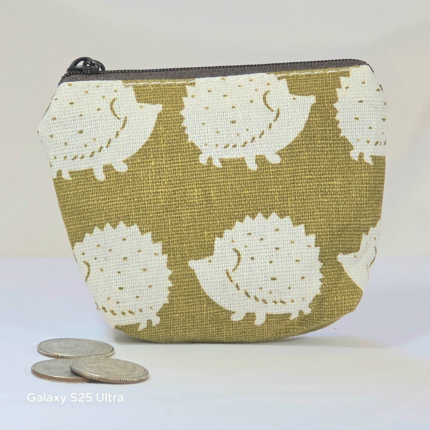 Handmade Fabric Zipper Coin Purse | Cute Change Pouch