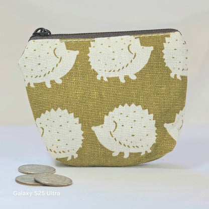Handmade Fabric Zipper Coin Purse | Cute Change Pouch