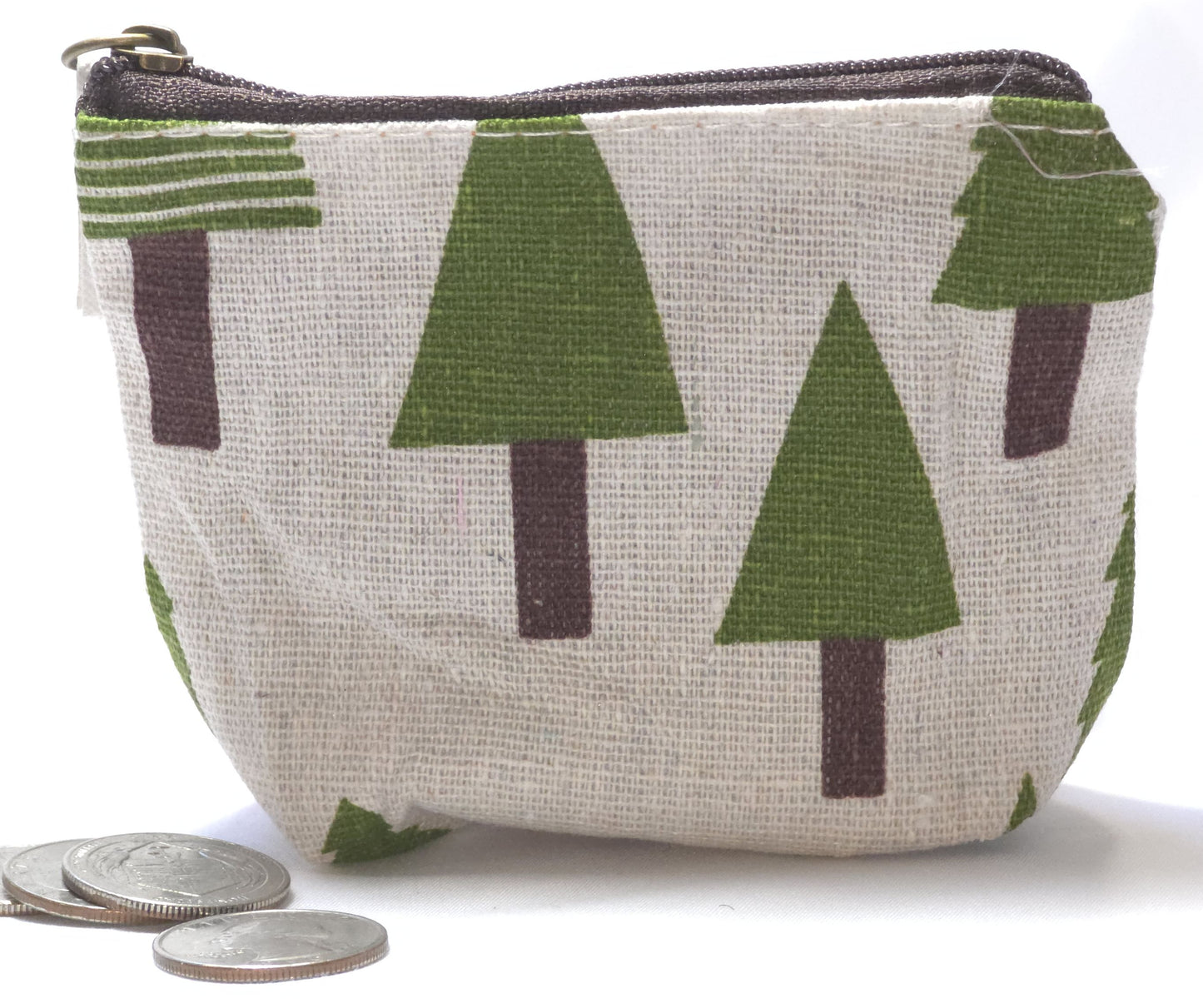 Handmade Fabric Zipper Coin Purse | Cute Change Pouch