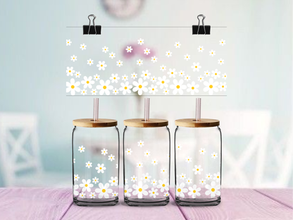 Daisy Elegant | UV DTF Wrap for Cups | Ready to Apply Permanent