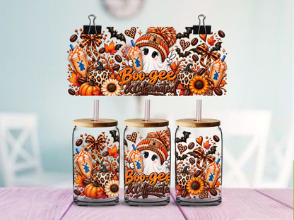 Boo-Gee DB Ghost 16oz cup Wrap | UV DTF Wrap for Cups | Ready to Apply Permanent